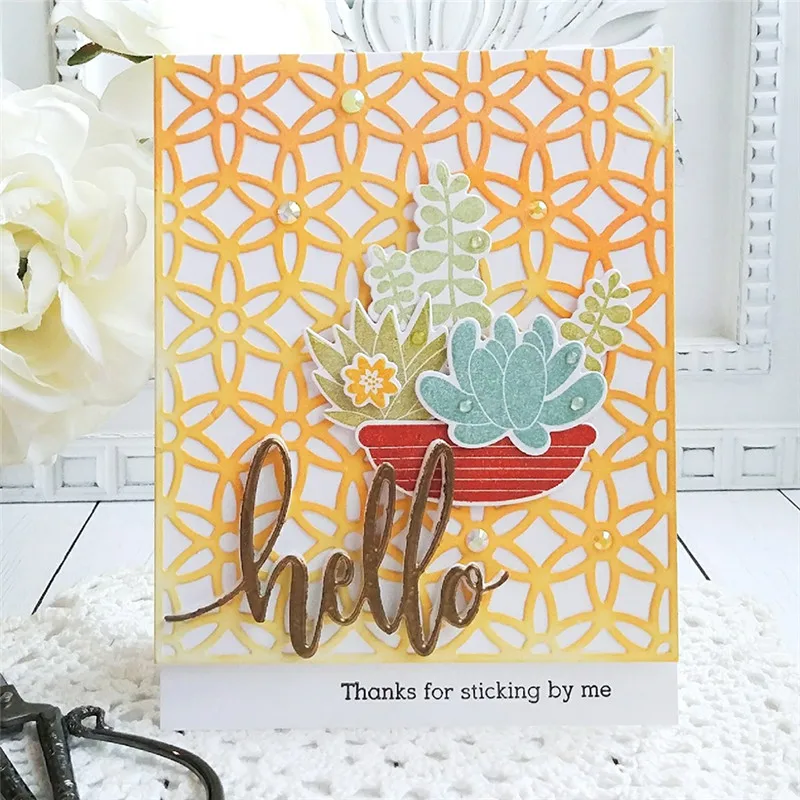 

GJCrafts DIY Hollow Background Frame Metal Cutting Dies New 2019 Crafts Dies Embossing Stencil for Dies Scrapbooking New Arrival