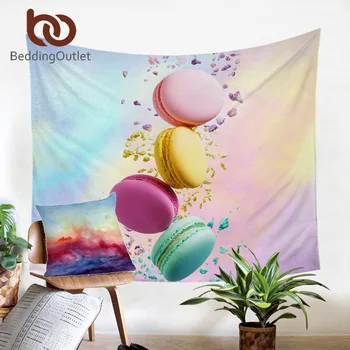 

BeddingOutlet Macaron Tapestry Sweet Chocolate Wall Hanging Colorful Dessert Wall Carpet for Girls Bedroom tapisserie Drop Ship