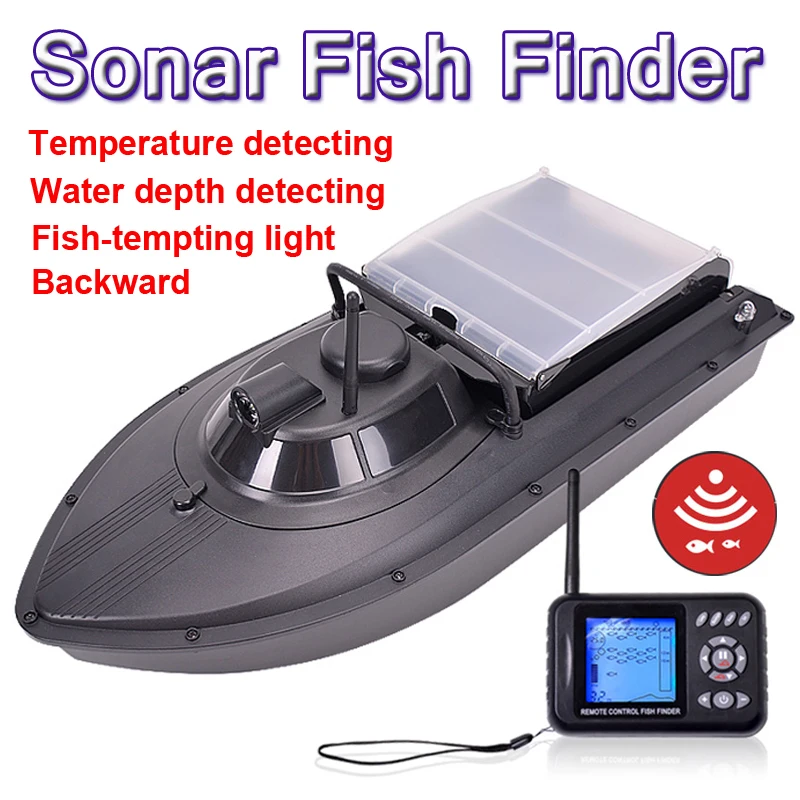 

JABO 2BD 10A 2.4G RC Bait Boat Fishing Finder with fish-tempting lights & backward