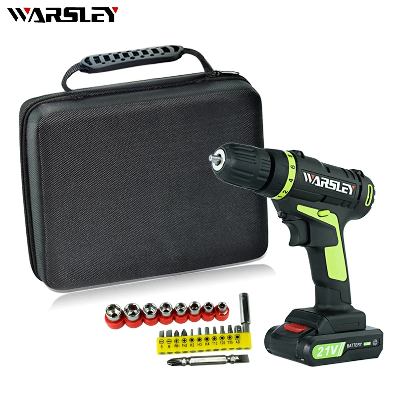 

21V Electric Screwdriver Mini Power Tools Lithium Battery Electric Drill Rechargeable Parafusadeira Furadeira Screwdriver