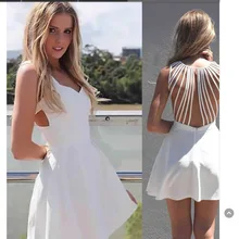 Billige Partei Homecoming Kleider Auf Lager Elastischen Stoff Spandex Kurze Abschlussball-kleider Weiß Mini Cocktailkleider