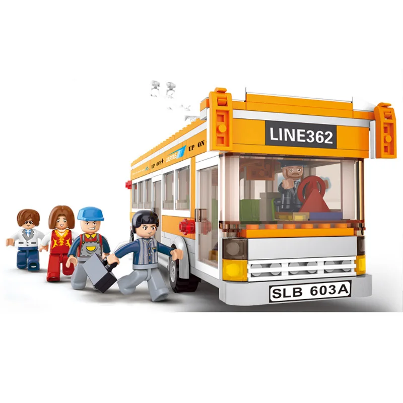 

Models building toy 0332 city bus vehicle transport 457pcs Building Blocks city toys & hobbies