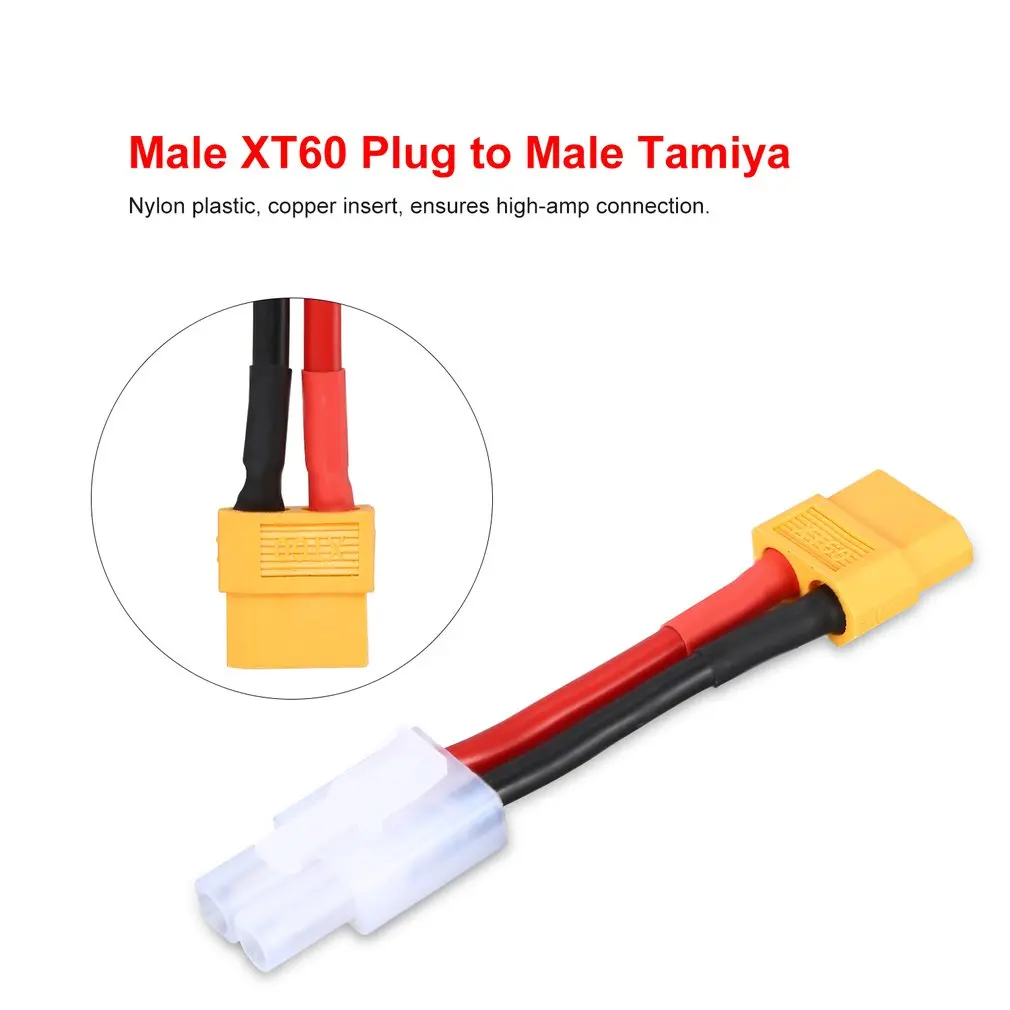 XT60 Женский адаптер для Tamiya Разъем XT-60 Turnigy Zippy батарея 3 см подходит для Turnigy и Zippy батареи