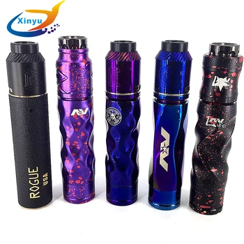 

NEWEST arrival AV or Rogue MOD KIT 18650 battery Mechanical Mod vaporizer Mech mod e-cigarette kit with 510 thread drip atomizer