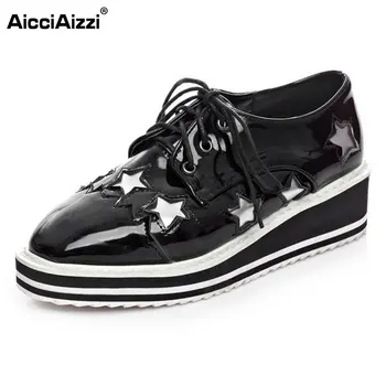 

ZALAVOR Size 33-43 Ladies High Wedges Shoes Women Cross Strap Platform Star Trifle Shoes Dating Daily Party Female Footwears