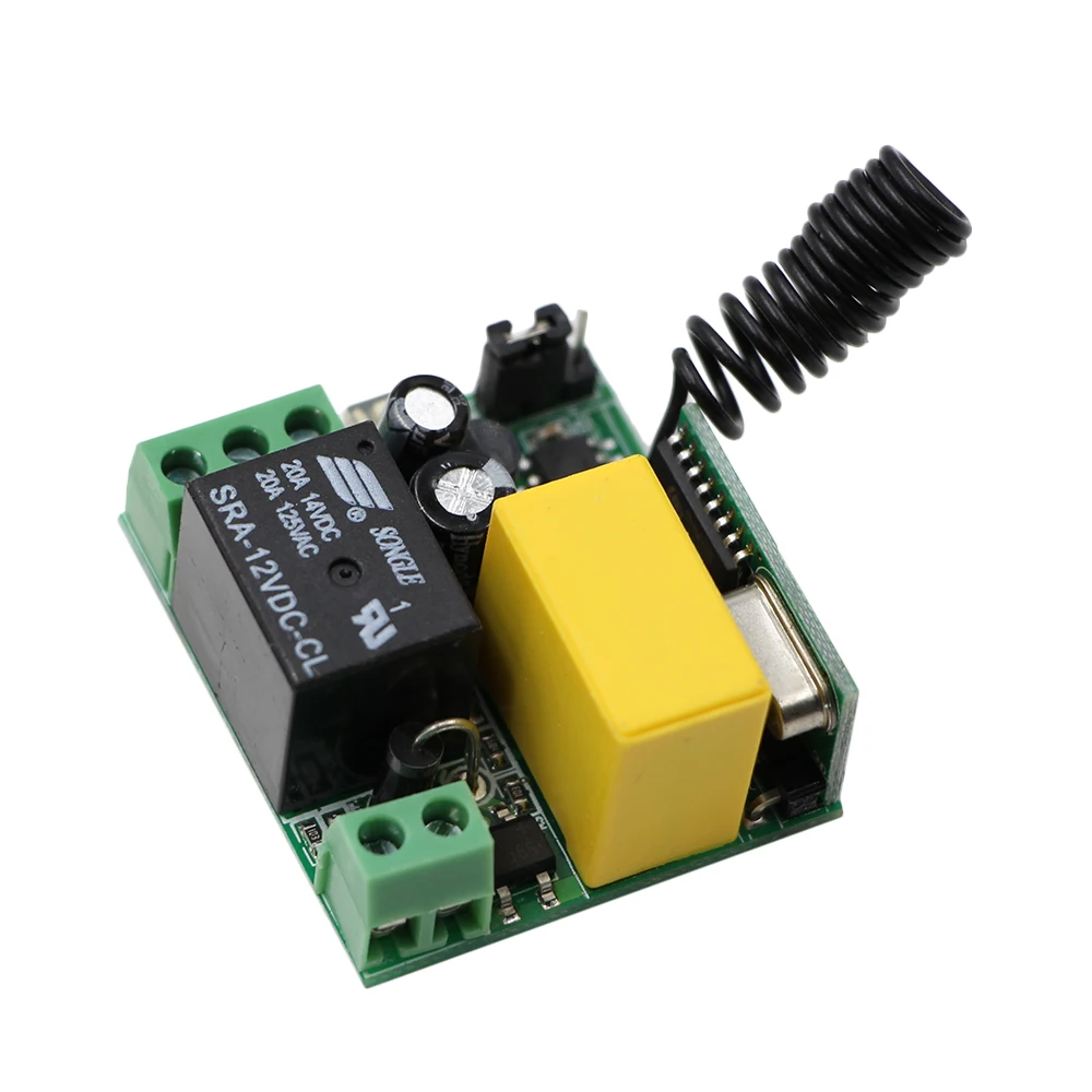 AC220V 10A реле 1CH Беспроводной RF пульт дистанционного управления обучающий код передатчик+ приемник; 315 МГц/433 МГц высокое качество