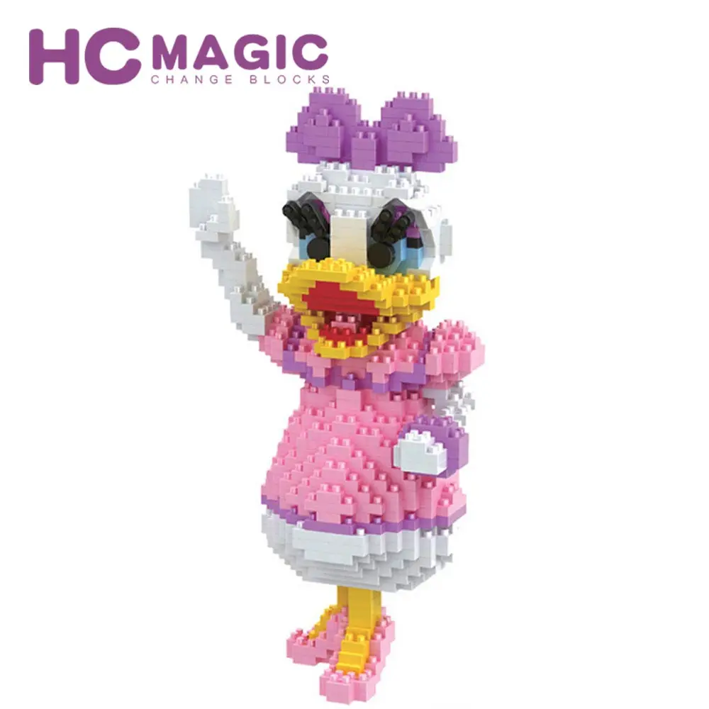 HC MAGIC 9051 мультяшная мышь животные микро строительные блоки пластиковые сборные игрушки для детей развивающие Алмазные Кирпичи сделай сам
