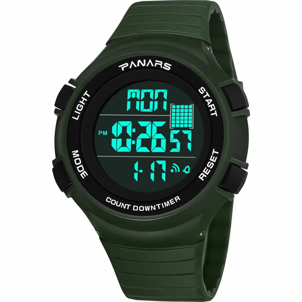 

Functional Sports Waterproof Date Display Luminous Alarm Men's Electronic Relogio Masculino Reloj Hombre Bayan Kol Saati #20