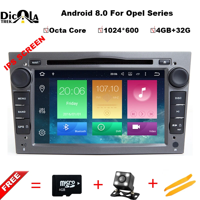 

4G+32G Octa Core Android 8.0 7 Inch Car DVD Player For OPEL/ASTRA/Zafira/Combo With Canbus GPS Navigation Radio WIFI RDS BT Maps