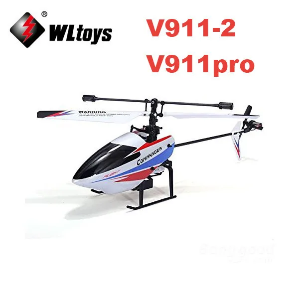 WLtoys V911-V2 V911-2 4 канала 2,4 ГГц Перезаряжаемые Вертолет дистанционного Управление Drone с гироскопом RTF