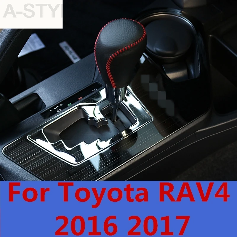 

For Toyota RAV4 RAV 4 2016 2017 Inner Gear Shift Box Panel Cover Trim Overlay Auto Accessories Interior decoration 3pcs