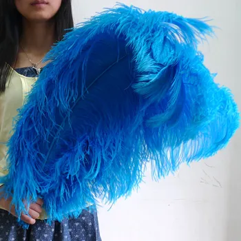 

100 PCS "thick stem" male ostrich feathersSky blue 60-65 cm/24-26 inches Wedding Birthday Christmas Decorations