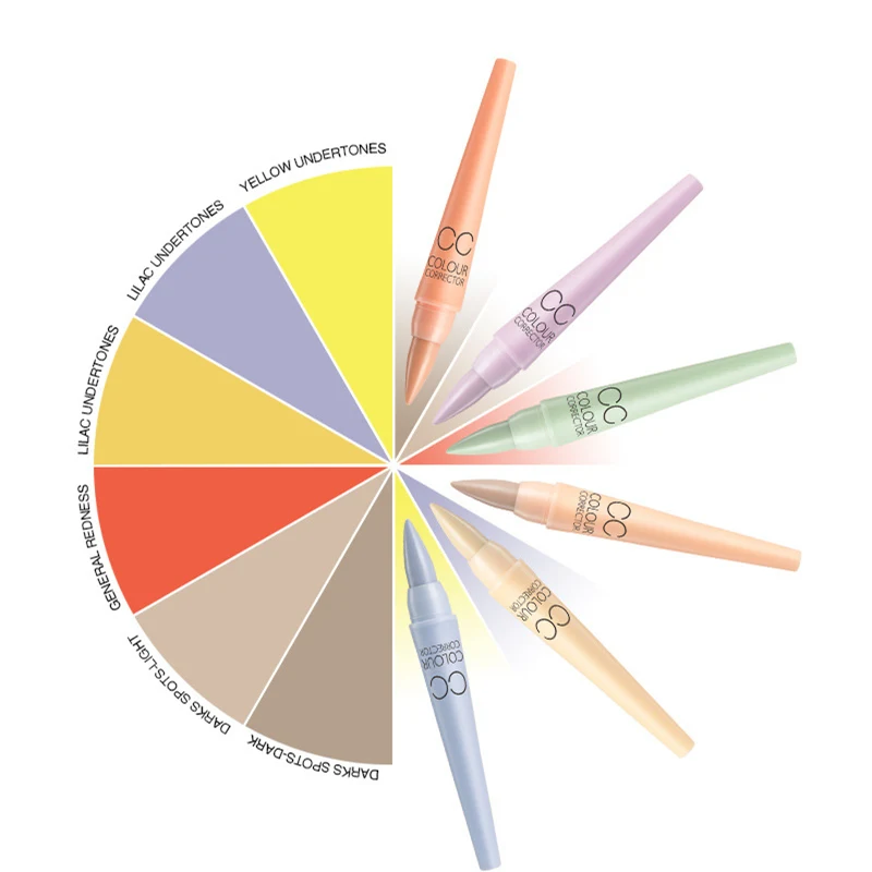 1 шт. Menow Face Corretivo CC цветной корректор маскирующий карандаш