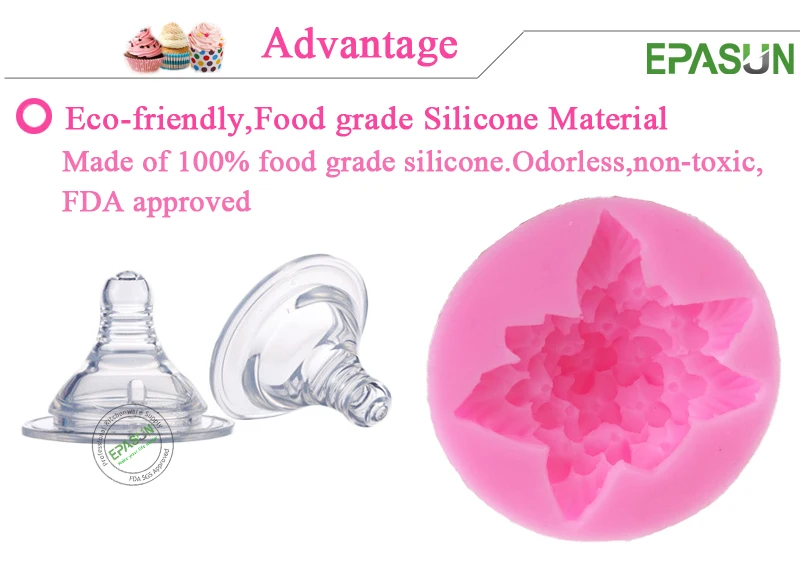 EPASUN силиконовая форма для мыла в форме цветка, помадка для украшения, сделай сам, смола для изготовления, форма для сахарного ремесла, Seifenform, ручной работы, инструмент для рукоделия