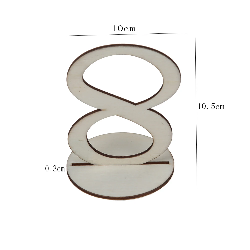 Новые модные деревянные принадлежности для свадебной вечеринки 10 шт. 1-10 место держатель настольный номер фигурная карта цифровое украшение сиденья