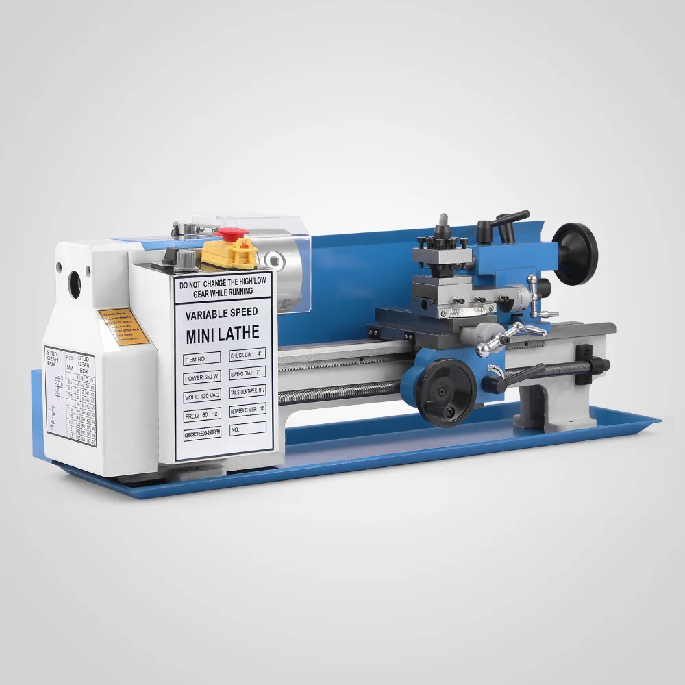 

Mini Lathe high-Precision Benchtop Metal Lathe Tool Machine Variable Speed Milling Lathe