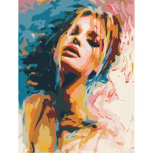 Сексуальная женщина Diy картина по номерам абстрактная Белль девушка картина маслом на холсте Куадрос Decoracion акриловая настенная художественная картина подарок