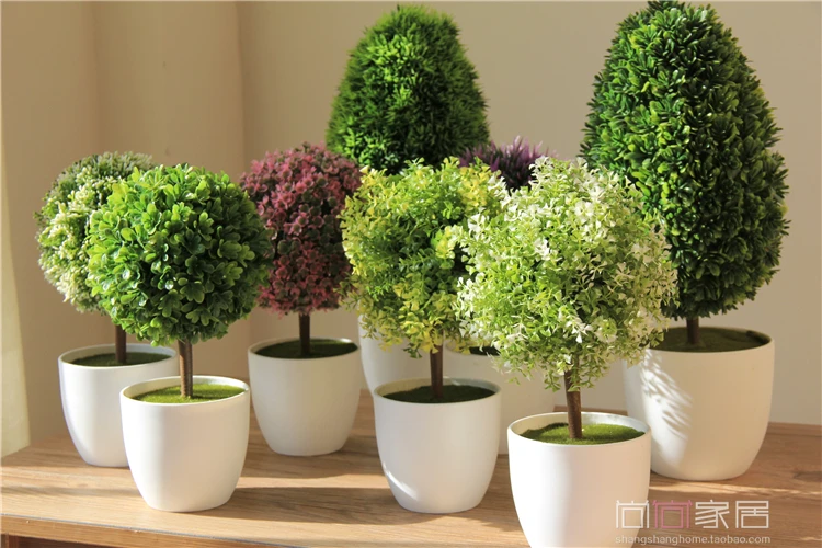 Artificial Plants Bonsai Tree Ball Plants Fake Tree Decoration