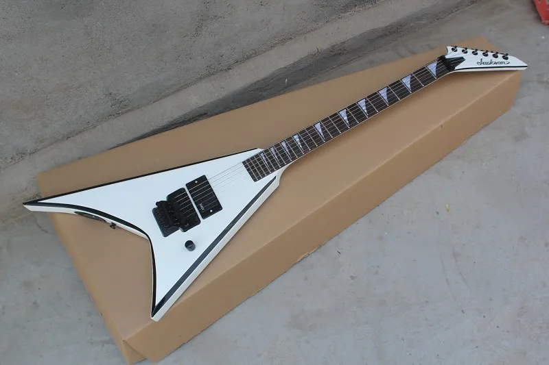 wholesale top quality Custom Shop White Jackson Flying V White Electric