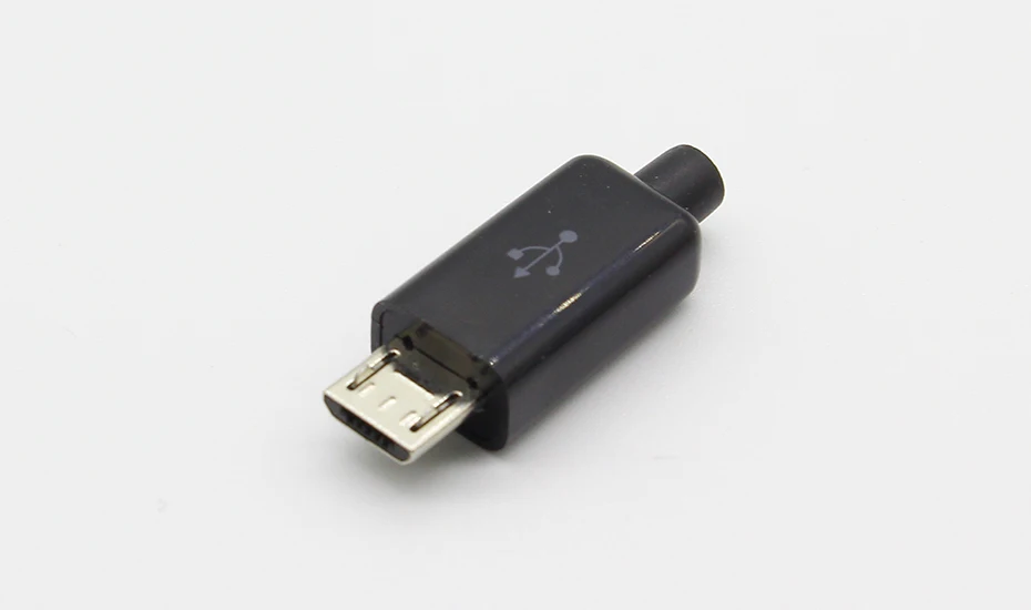 10 шт. DIY Micro usb Тип B Мужской 5pin четыре части сборки разъем розетка