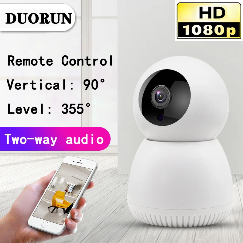 

Mini 1080P Smart Camera IP Cam Webcam Camcorder 360 Angle Wireless IP Camera WIFI Home Security Night Vision Motion Detect Cam
