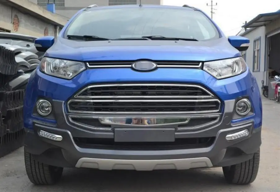 Автомобильный бампер для Ford Ecosport 2013. бампер высокого качества ABS светодиодный светильник Передний+ задний автомобильные аксессуары