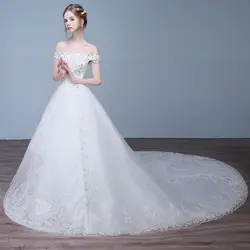 Vivian's Bridal 2018 летнее модное свадебное платье принцессы с кружевными аппликациями длиной до пола женские мечтательные Свадебные платья с