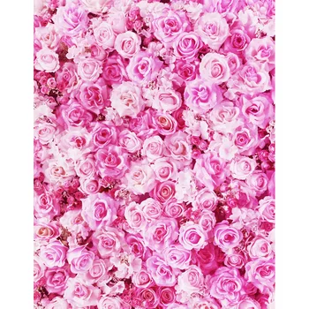 

MEHOFOTO Vinyl Photography Background Pink Rose Flower Computer Printed Valentine's Day Backdrops for Photo Studio S-2546