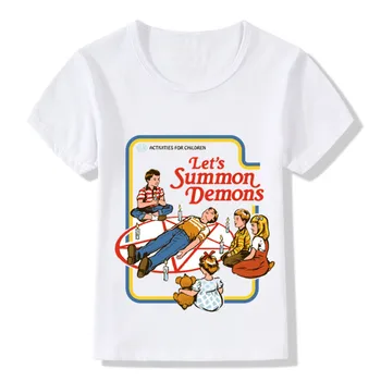 

Baby Satanism Grim Reaper T shirt Kids Demon Death Scary Evil Clothes Boys Girls Summer American Horror Story T-shirt,HKP5116