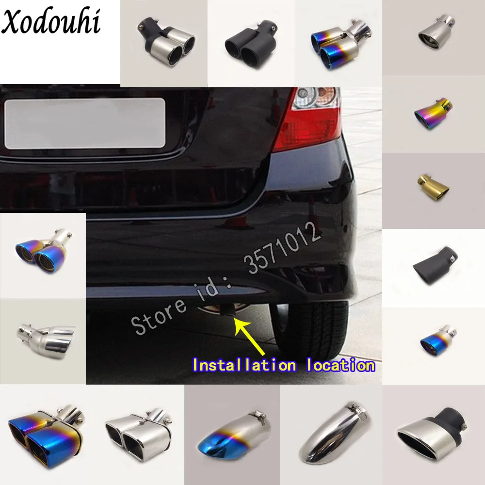 1 шт. для Honda Fit jazz 2004 2005 2006 2007 чехол кузова автомобиля глушитель внешняя выхлопная