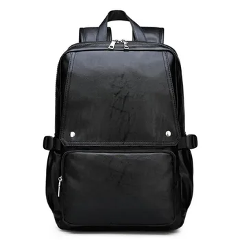 

Famous Brand Preppy Style Leather School Backpack Bag For College Simple Design Men Casual Daypacks Mochila Male New P896