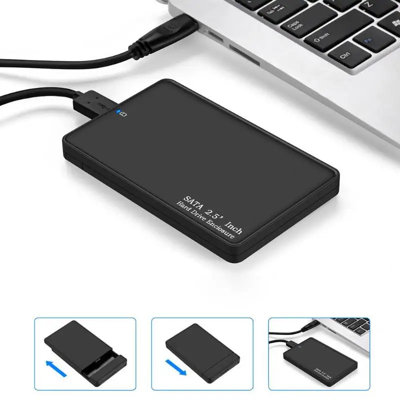 2,5 дюймовый корпус HDD SATA к USB 3,0 SSD мобильный диск коробка адаптер Корпус Жесткий диск внешняя коробка для ноутбука ноутбук компьютер