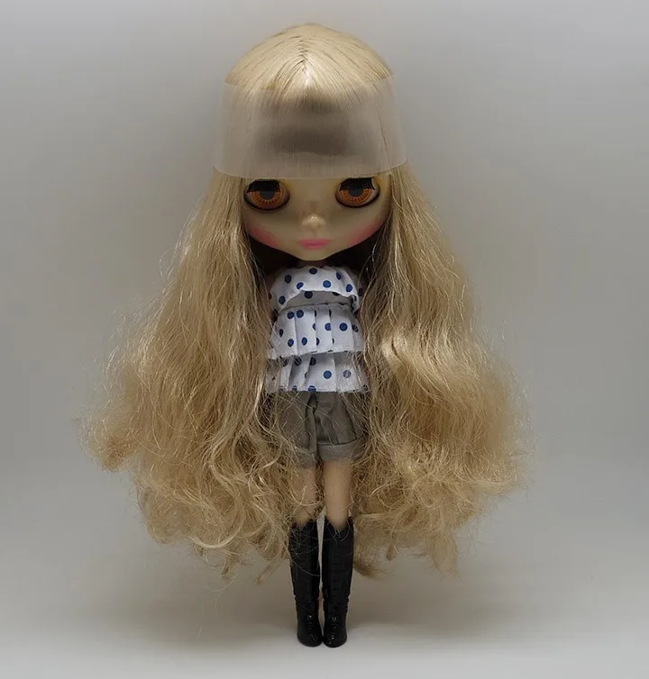 Ню Блит Кукла фигурку куклы Прозрачный лицо B08
