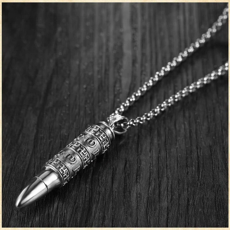 チベット銀の弾丸のペンダント人格仏教マントラお守りネックレス Pendant Necklaces Aliexpress チベット銀の弾丸のペンダント人格仏教マントラお守りネックレス Pendant Necklaces Aliexpress