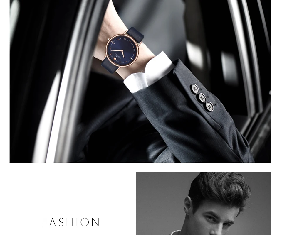 IBSO мужские часы Топ бренд 7,5 мм ультра-тонкий ремешок из натуральной кожи кварцевые часы мужские модные наручные часы Relogio Masculino