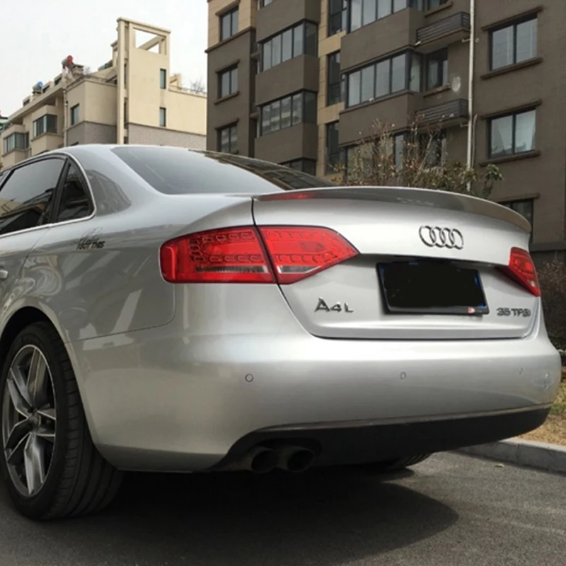 ABS пластик Неокрашенный задний спойлер 1 шт. для Audi A4 B8 B9 спойлер 2009