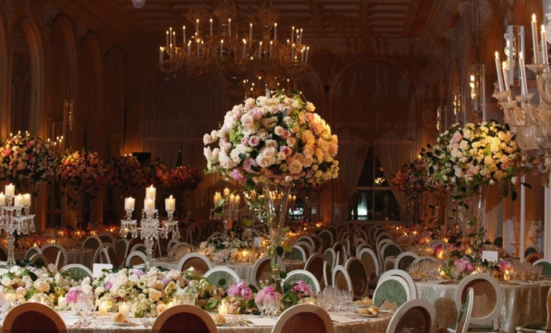 JAROWN Wrought Iron Bracket Flower Ball Wedding Main table Flower Arrangement Flower Frame Window Display Props Home Decoration (24)