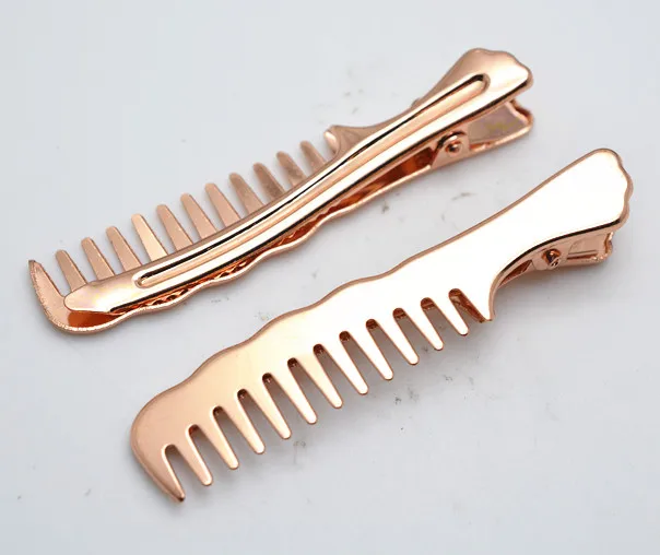 3 pcs 14x70mm Rose Gold Aksesoris Rambut Sisir Rambut Klip 3 pcs 14x70mm Rose Gold Aksesoris Rambut Sisir Rambut Klip