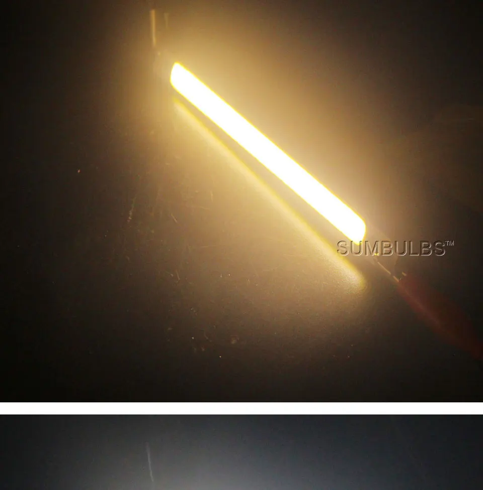 120mm 12v 10w 1000LM cob led light strip chip bulb lamp red blue white (9)