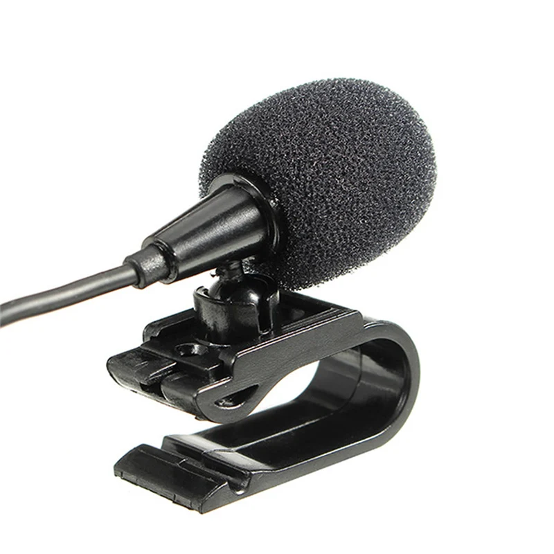 

3m Wired Omni-directional GPS Navigator Collar Clip Microphone 3.5mm Wired Mono Condenser Microphone