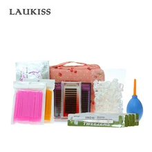 Cosmetic Bag Makeup Kit Fake Eyelashes Professional Eyelashes Extension Kits Eye Lashes False Eyelashes Beauty Tools LAUKISS