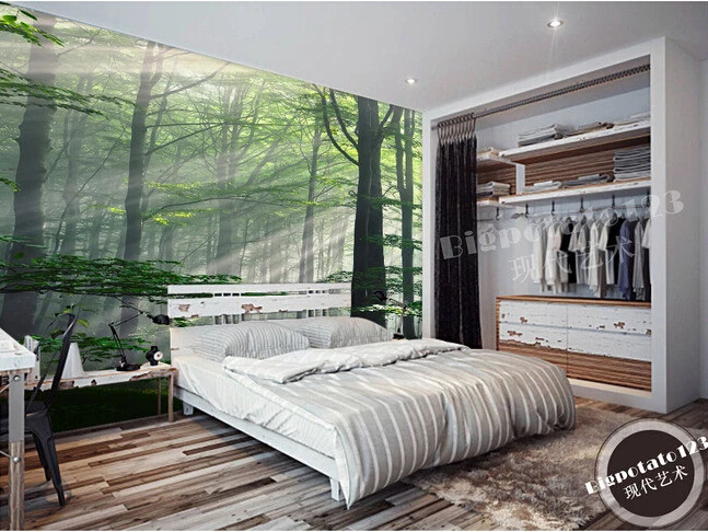 

Custom photo wallpaper, the sun of the forest landscape murals for the living room bedroom TV background wall papel de parede