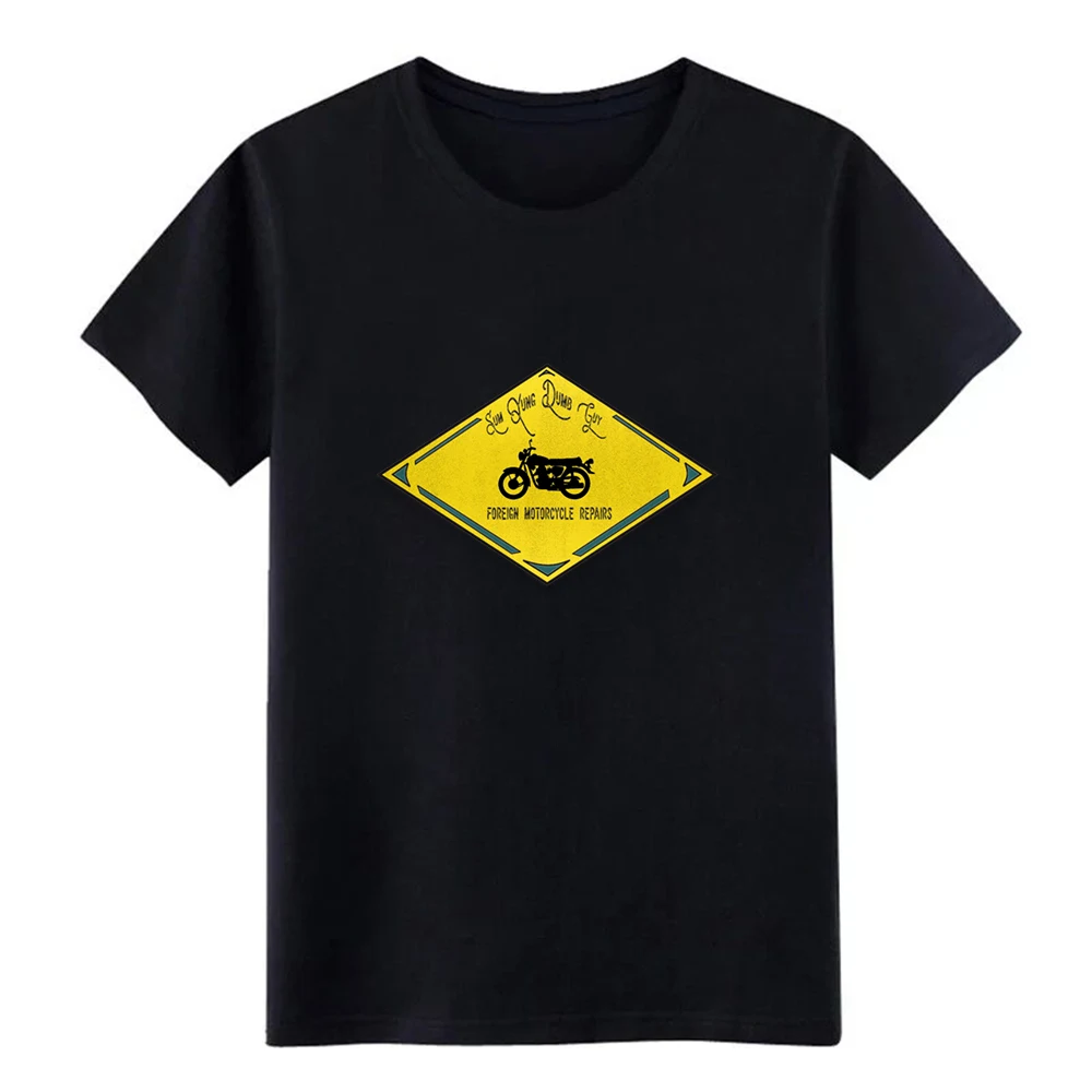 

SUM YUNG DUM GUY FOREIGN MOTOR t shirt Designing Short Sleeve Round Collar Letter Fitness Comfortable summer Family shirt