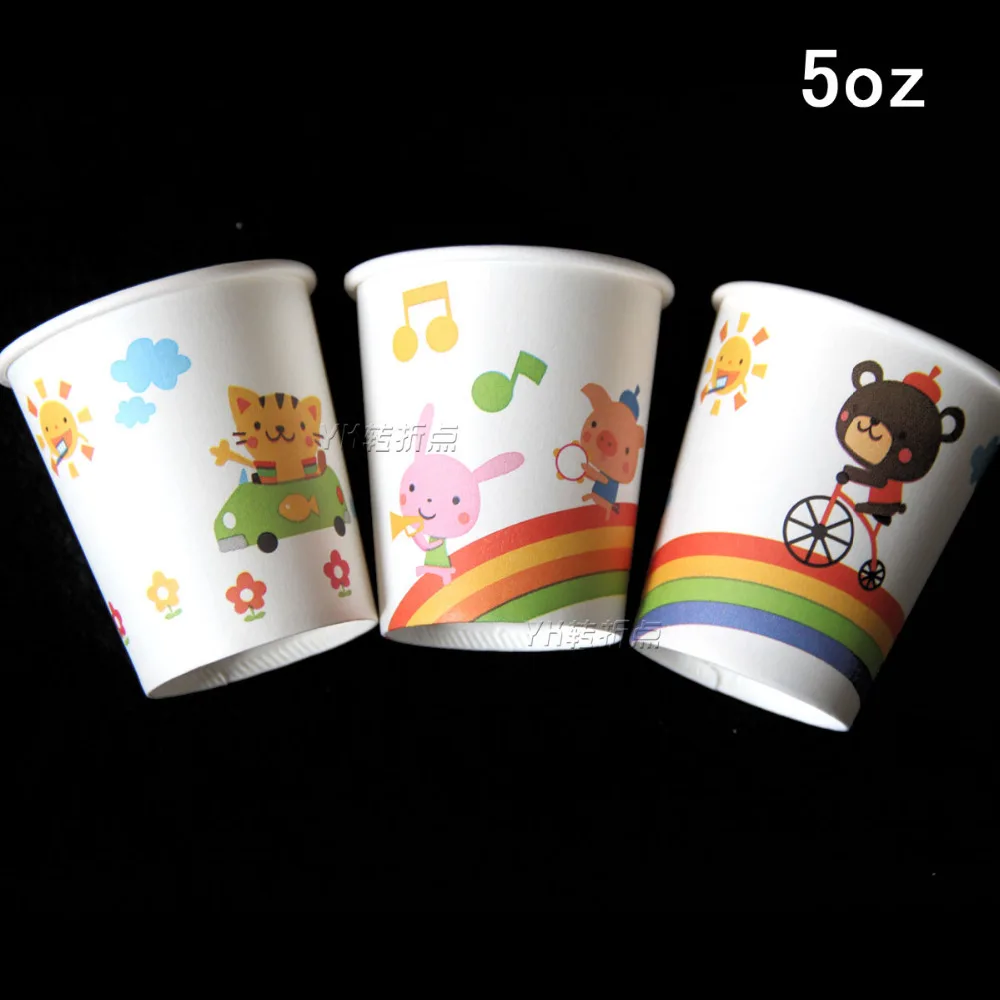 50pcs/lot plain colorful cute plain paper drinking...