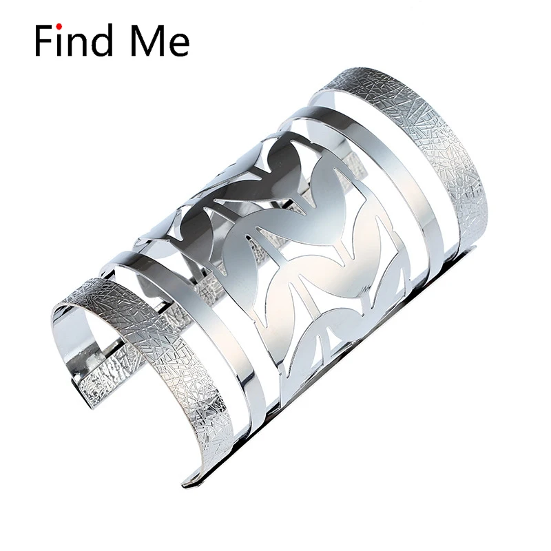 Женский винтажный этнический браслет Find Me открытые широкие браслеты на запястье