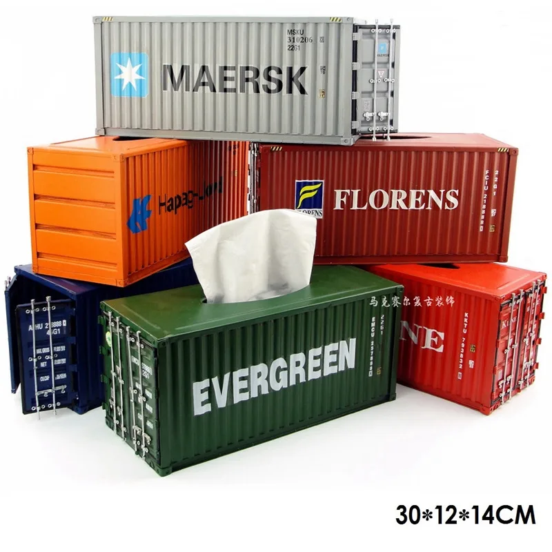 

Tissue box case for kitchen metal Iron removable tissue art creative container Furnishing articles