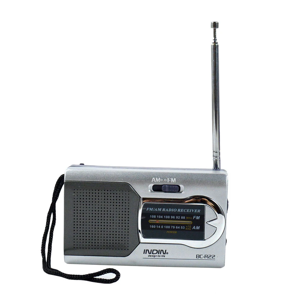 

Mini Portable AM FM Telescopic Antenna Radio World Receiver Speaker