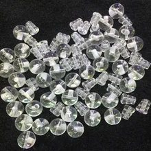 Натуральный белый кристалл кварц пагода тройник голова Будды Тибетский гуру бусины подходят для ювелирных изделий DIY ожерелья(10 бусин/Лот) 04200-W