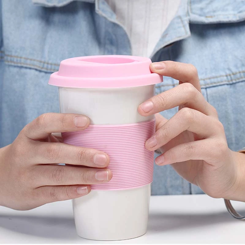answer Stop Divert 350ml Simple Coffee Mug Ceramic Cup Travel Coffee Mug With Silicone Lid For  Tea And Coffee Custom Coffee Cup - Mugs - AliExpress