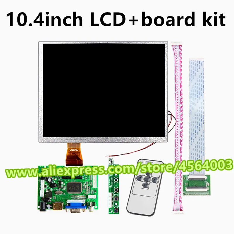 

10.4 inch 800*600 60pins 4:3 display monitor A104SN03 V.1 V1 LCD Controller driver board HDMI VGA 2AV Module for Raspberry Pi